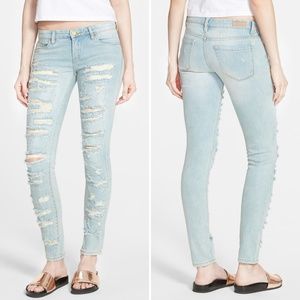 Blank NYC Dreamathon Destructed Skinny Jeans 28x31